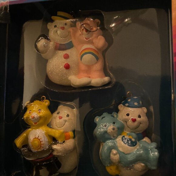 2 SETS VINTAGE HEIRLOOM CARE BEARS ORNAMENT SETS - Picture 3 of 6